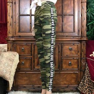 Shades of Verde Camo LOVE Brushed Legging